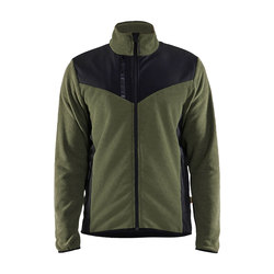 BLÅKLÄDER softshell-takki neulottu t. sammaleenvihreä/musta
